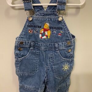 Disney Blue Denim Kids Overalls (100 acre sailing)